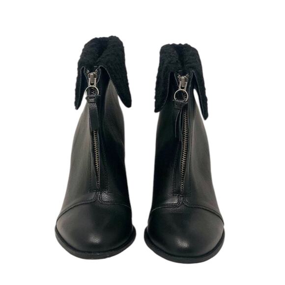 NWOT Splendid Kiley Faux Fur Collar Booties – Sz 10 - Picture 5 of 7